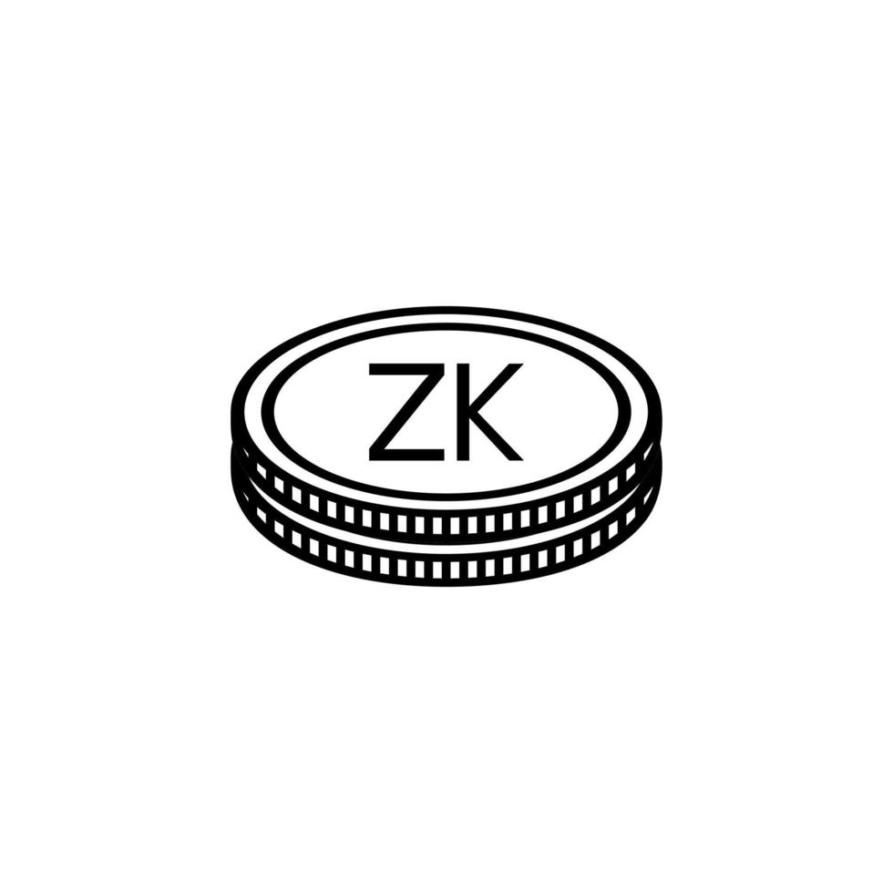 zambia valuta symbol, zambisk kwacha ikon, zmw tecken. vektor illustration