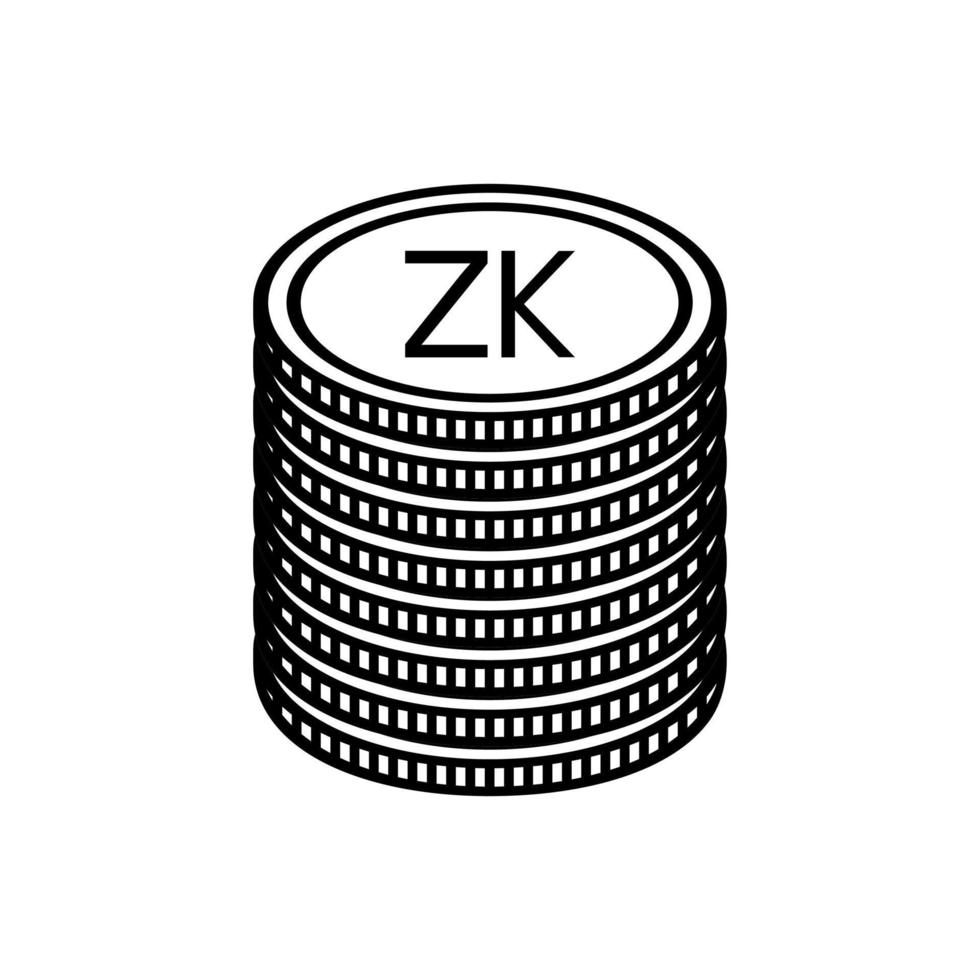 Sambia Währung Symbol, Sambisch Kwacha Symbol, zmw unterzeichnen. Vektor Illustration