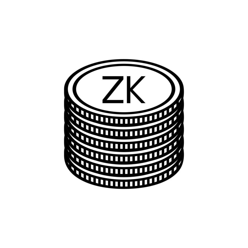 zambia valuta symbol, zambisk kwacha ikon, zmw tecken. vektor illustration