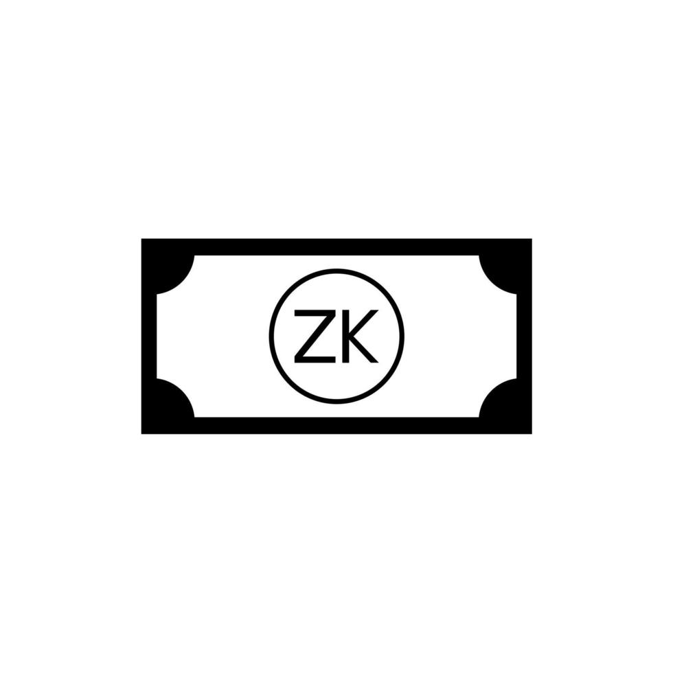 zambia valuta symbol, zambisk kwacha ikon, zmw tecken. vektor illustration