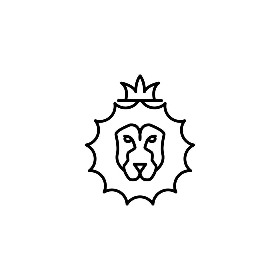 Löwe von Stamm von Juda Vektor Symbol