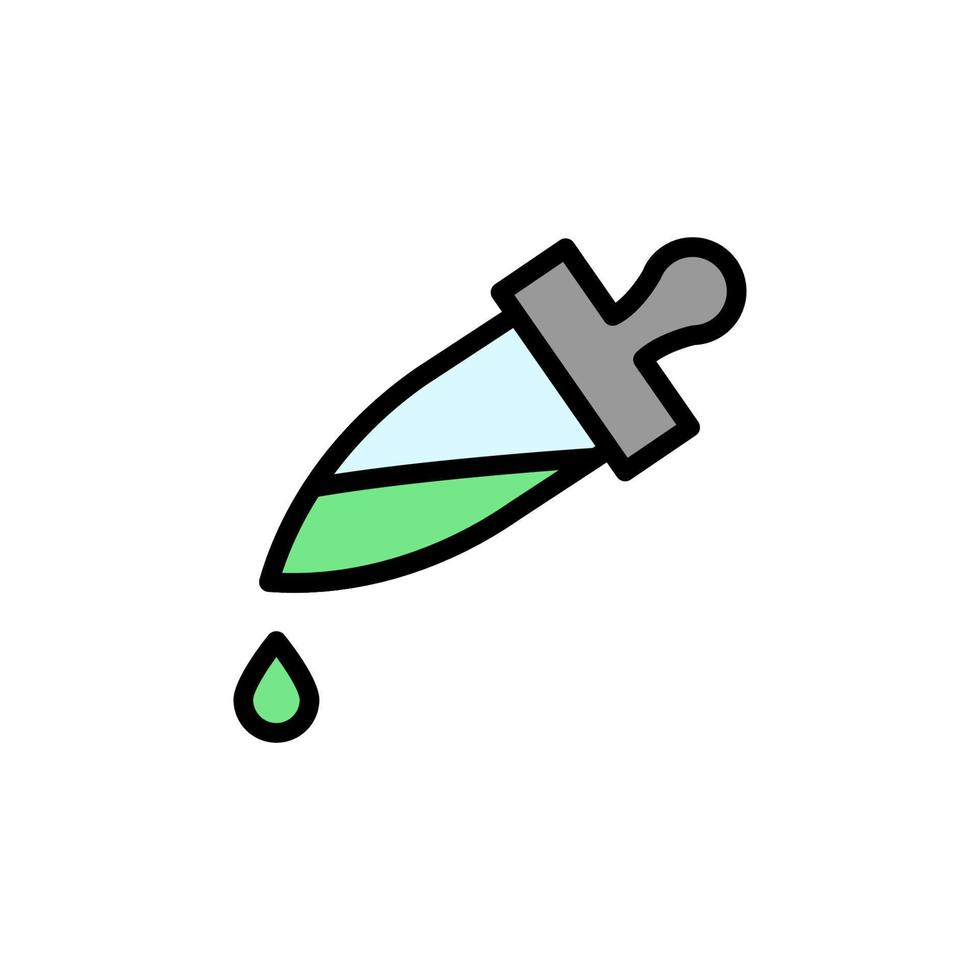 Pipette Alternative Medizin Vektor Symbol