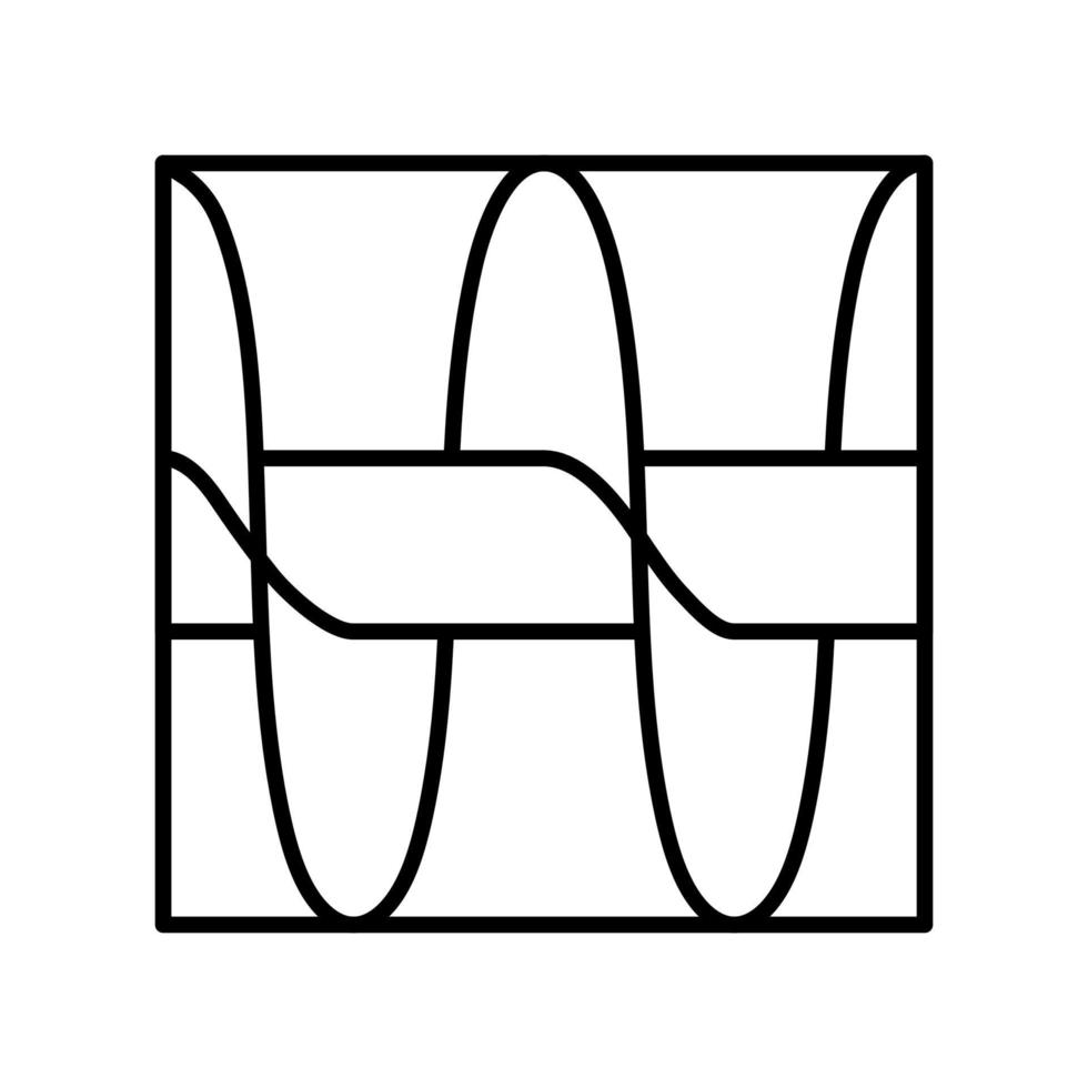 archimedes skruv ikon. svartvitt vektorobjekt från set, tillägnad vetenskap och teknik. vektor