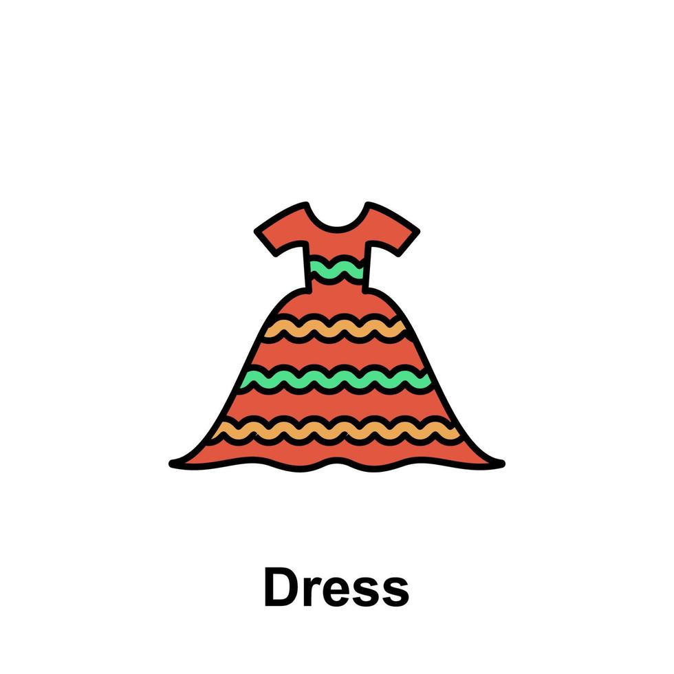 Kleid, tragen Vektor Symbol