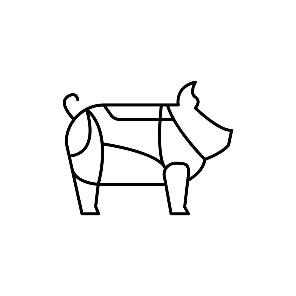 Schwein, Fleisch Vektor Symbol