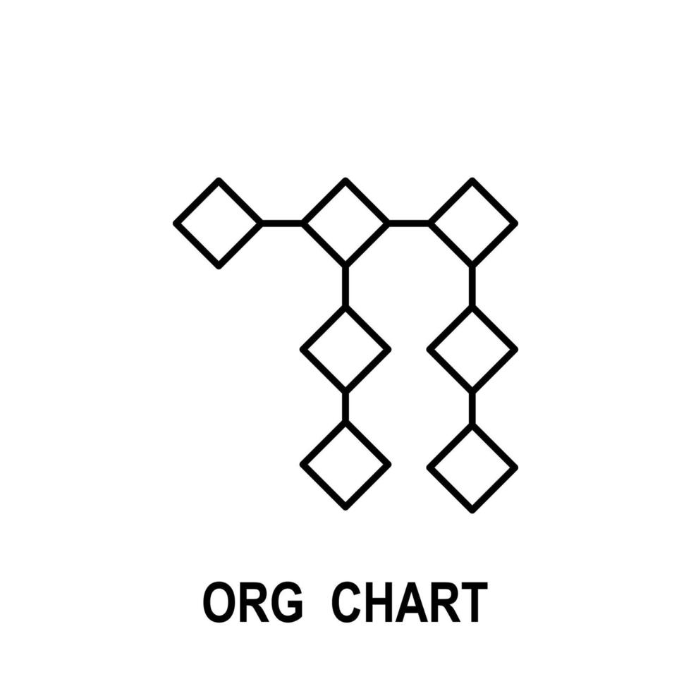 organisatorisch Diagramm Vektor Symbol
