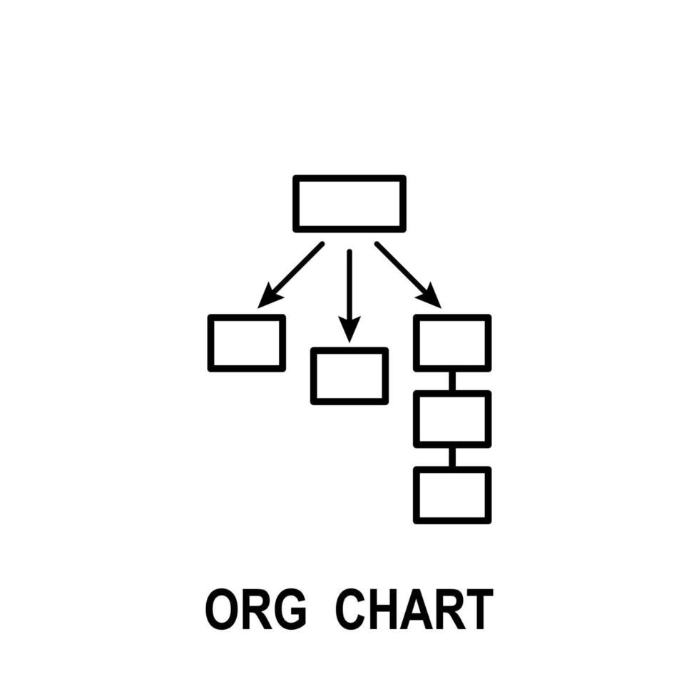 organisatorisch Diagramm Vektor Symbol