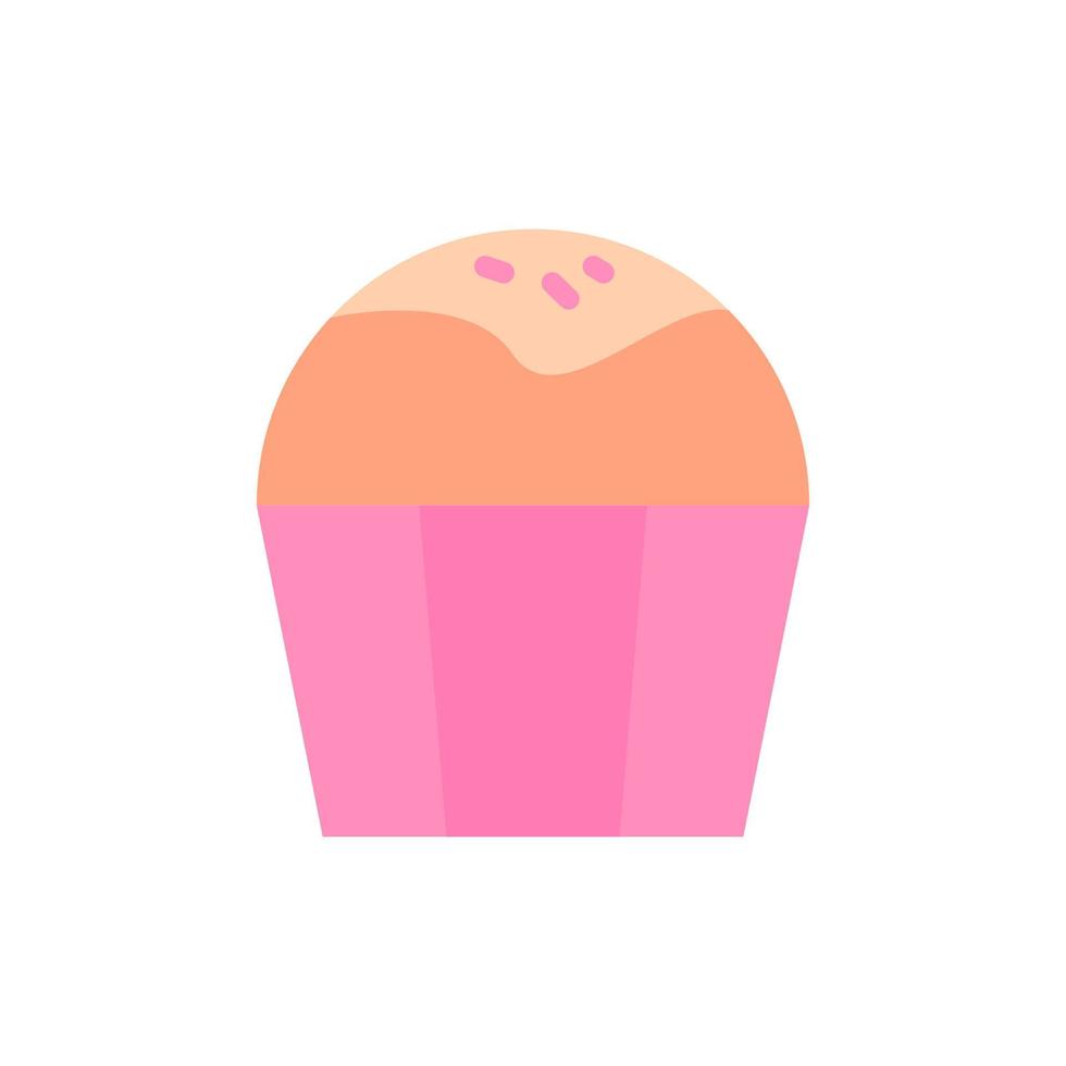 Cupcake Kuchen Farbe Vektor Symbol