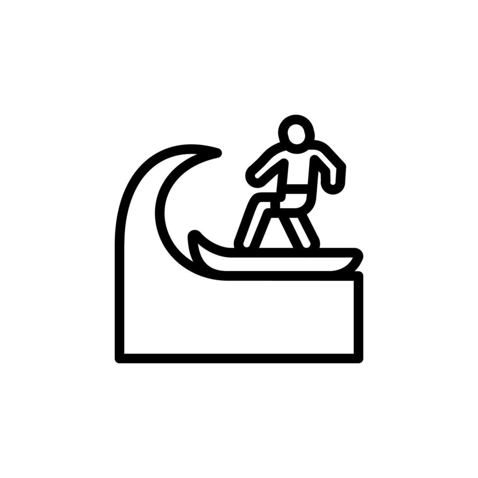 Surfbrett, Surfer, Ozean Vektor Symbol