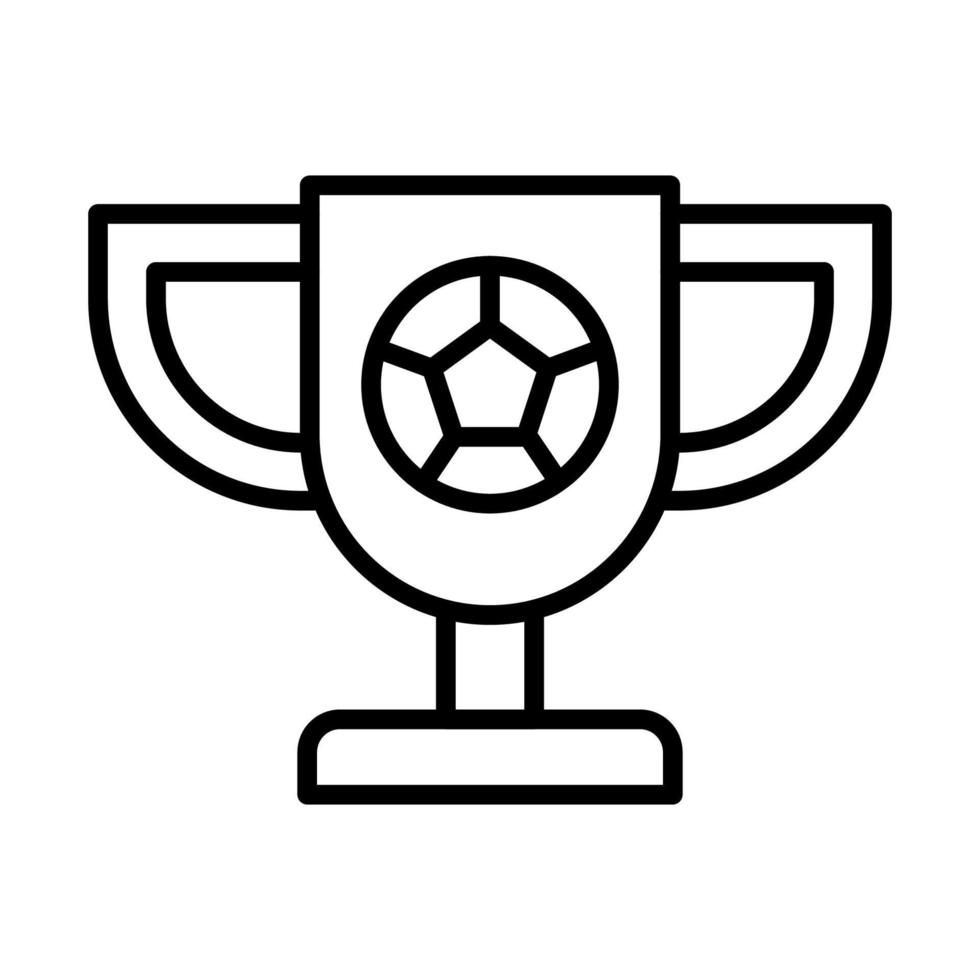 Trophäe, Fußball Vektor Symbol