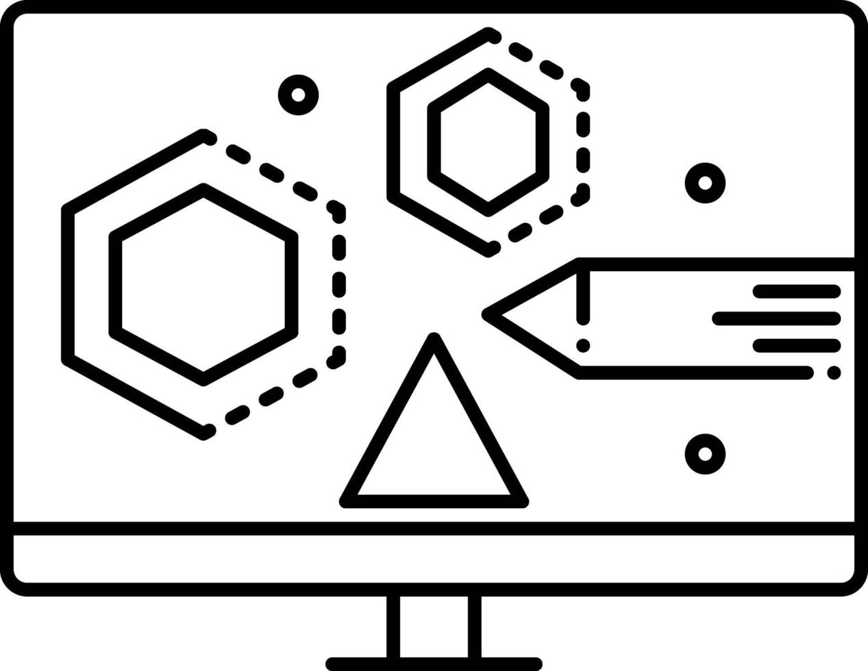 Liniensymbol für die visuelle Gestaltung vektor