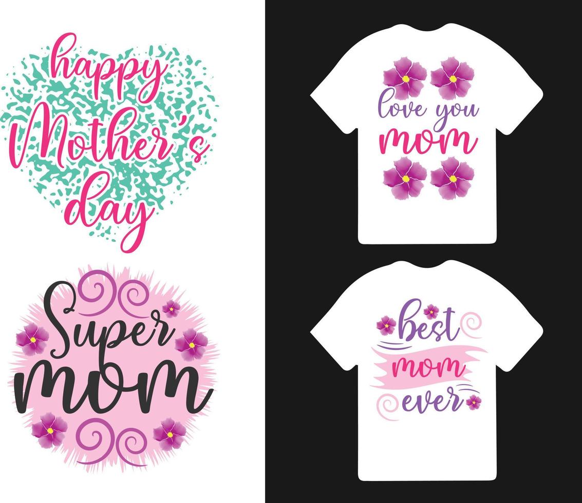 Mutter Mama Mama motivierend svg Zitate t Hemd Design, glücklich Mutter Tag T-Shirt bündeln und Kunst Dateien, Mutter Tag t Shirt, Beste T-Shirt Designs auf Mutter Tag. vektor