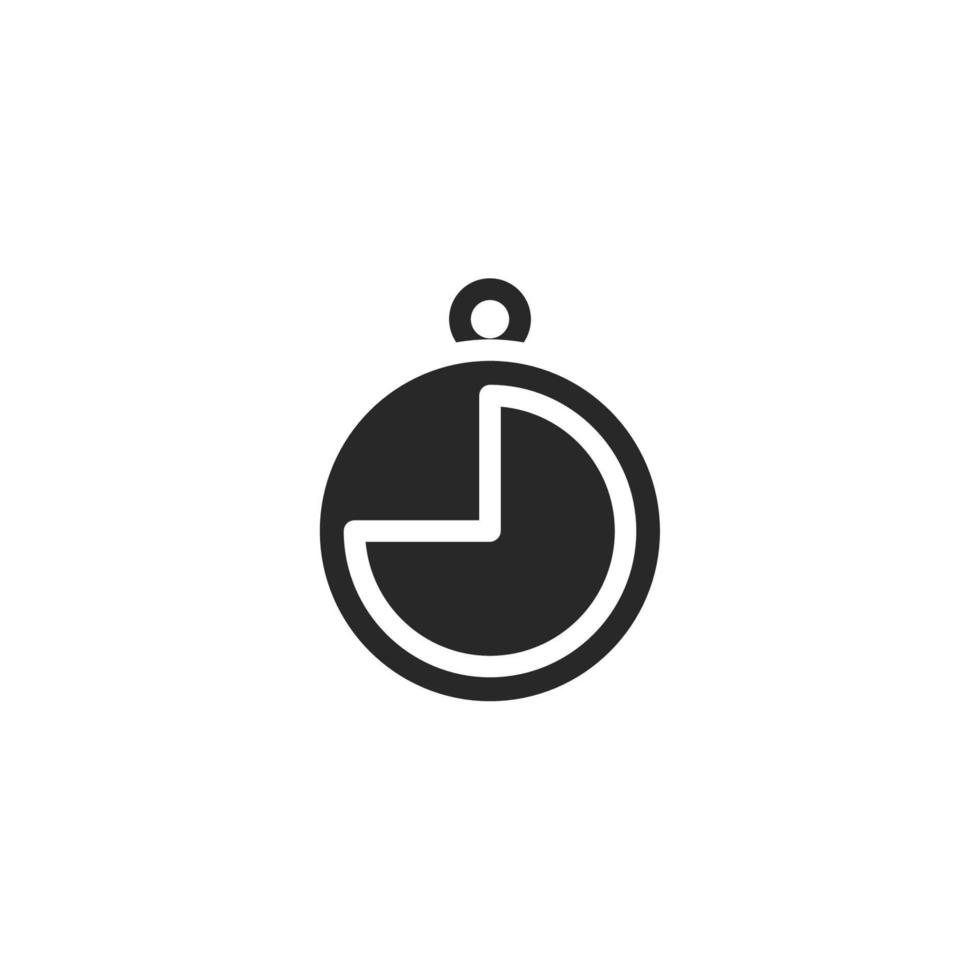 Uhr Symbol, isoliert Uhr Zeichen Symbol, Vektor Illustration