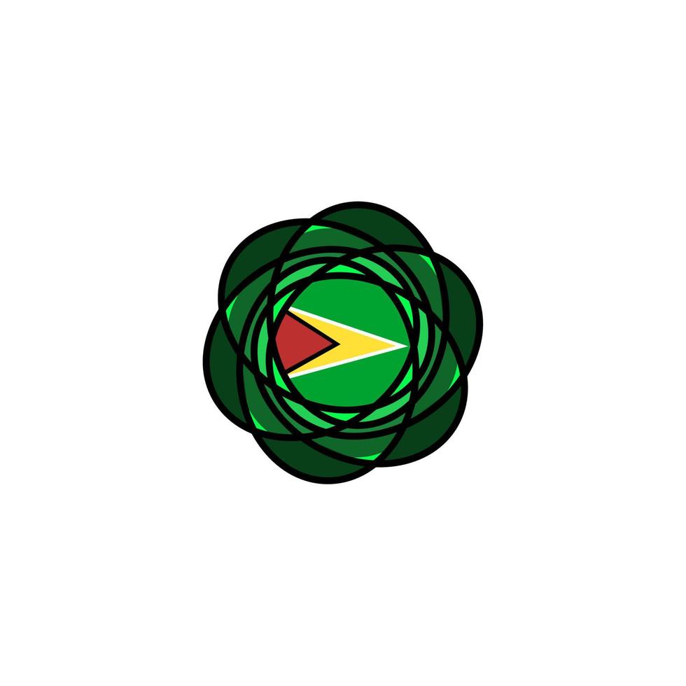 Guyana Flagge Symbol, Illustration von National Flagge Design mit Eleganz Konzept, perfekt zum Unabhängigkeit Design vektor