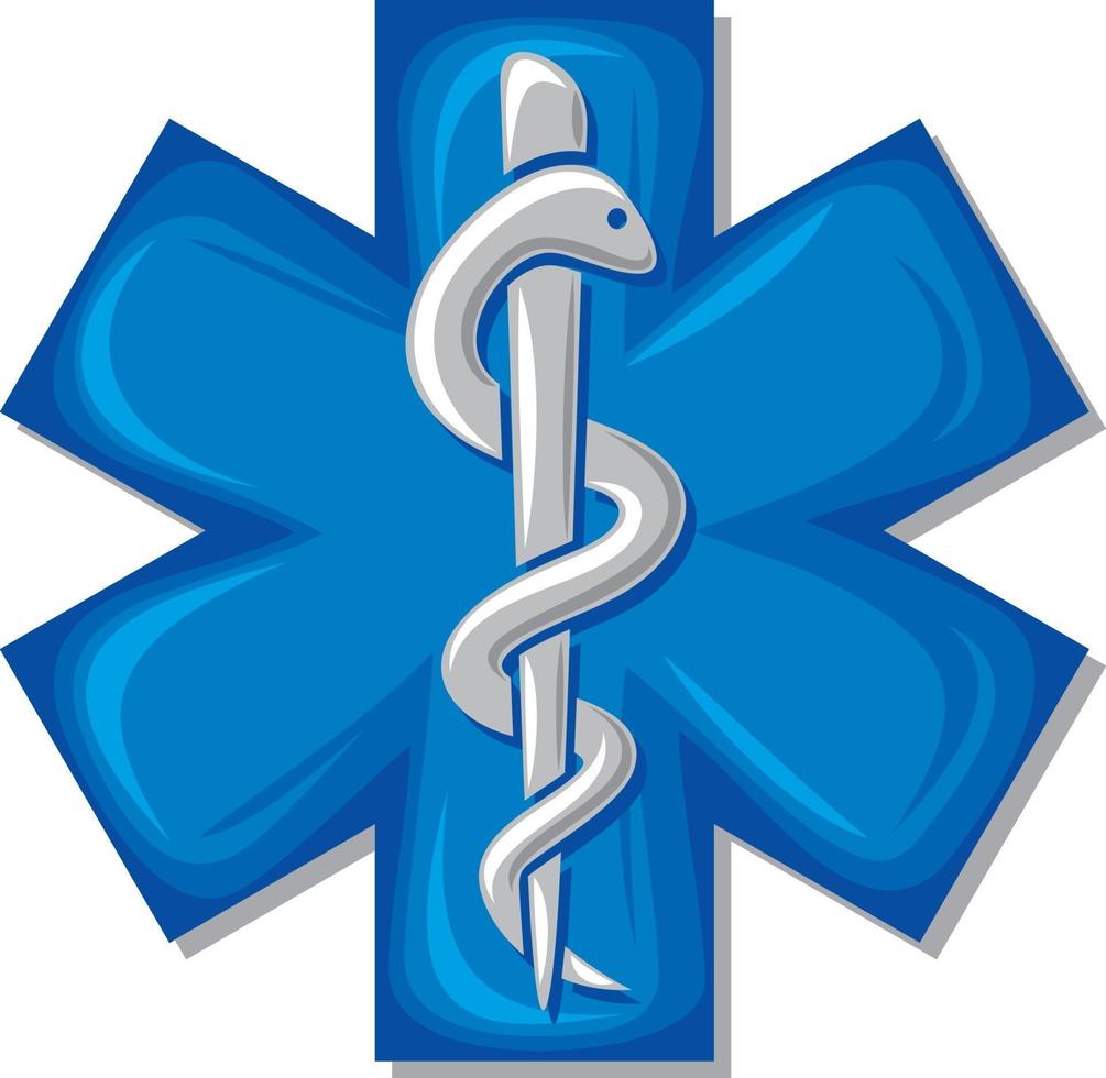 medicinsk orm symbol vektor