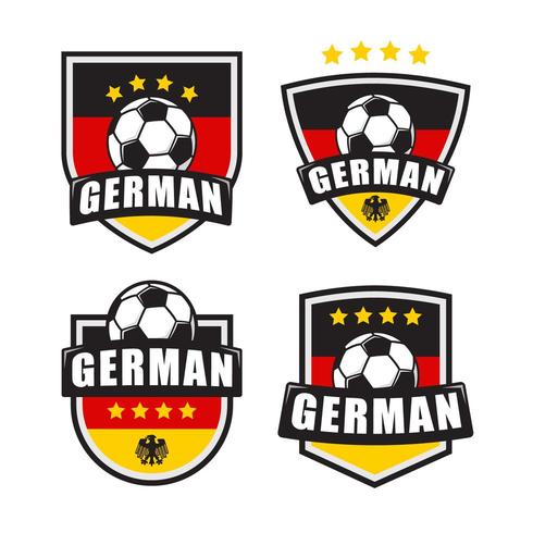 Deutscher Fußball Logo Patch vektor