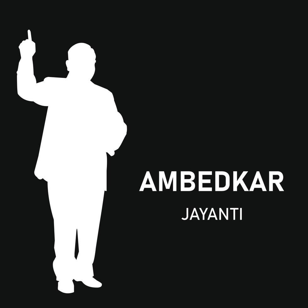 ambedkar jayanti 14 april dr br ambedkar vektor design