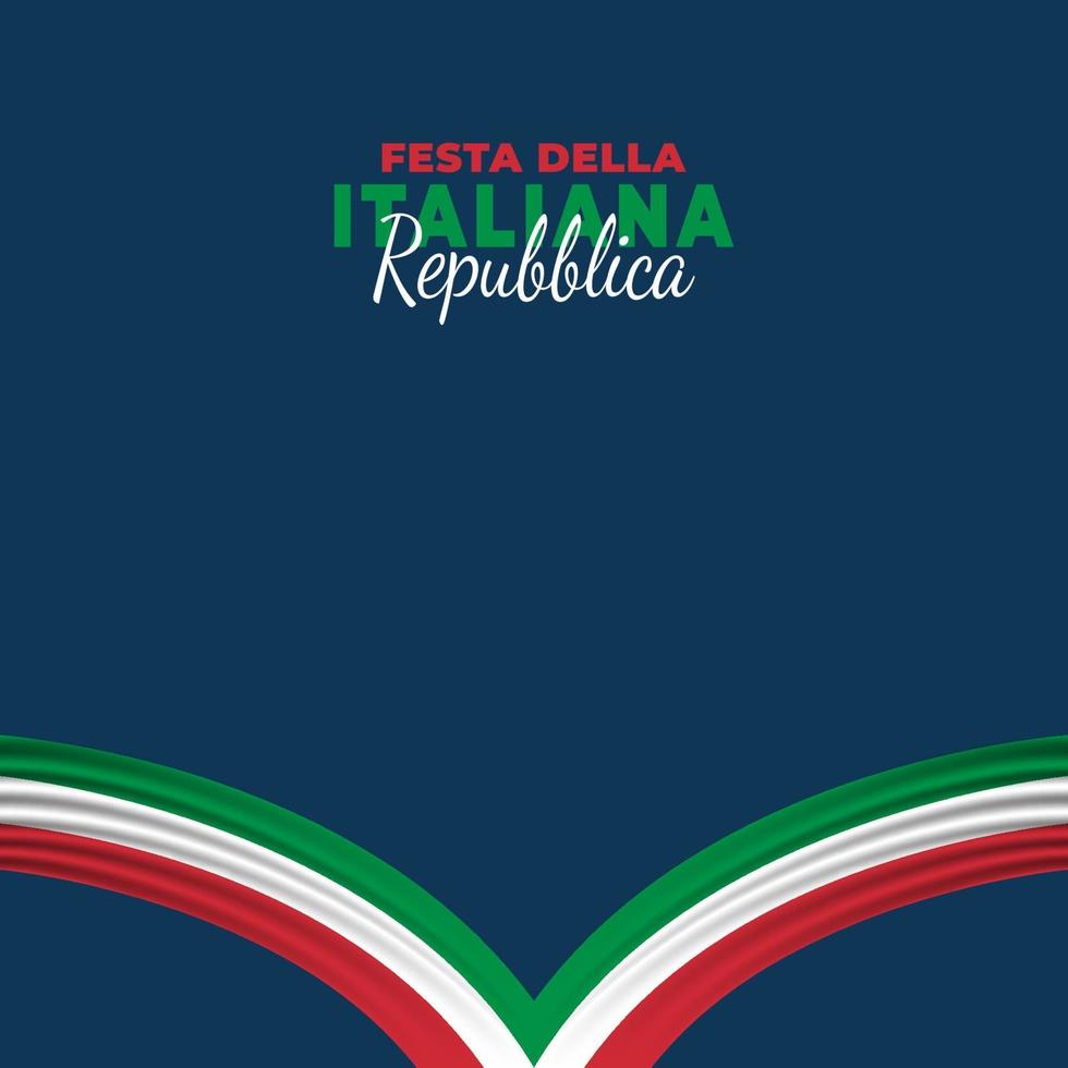 Plakat zum Tag der italienischen Republik vektor