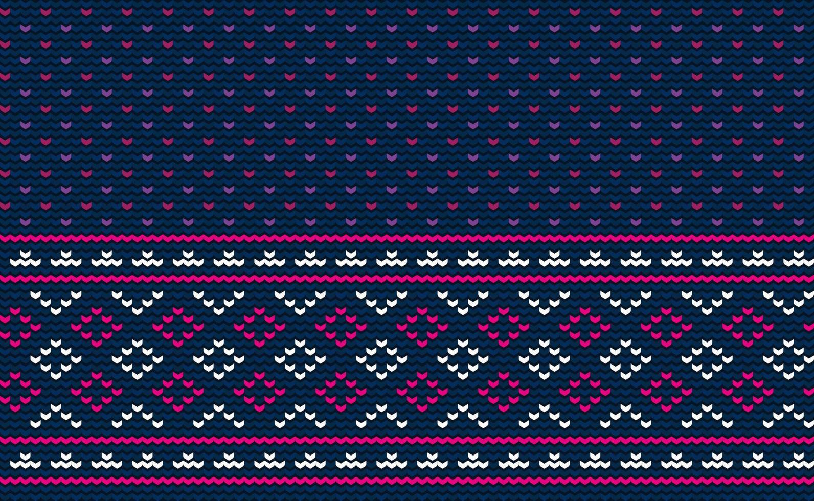 häkeln Muster, Vektor Kreuz Stich Stammes- Hintergrund, gestrickt ethnisch klassisch Ornament Stil