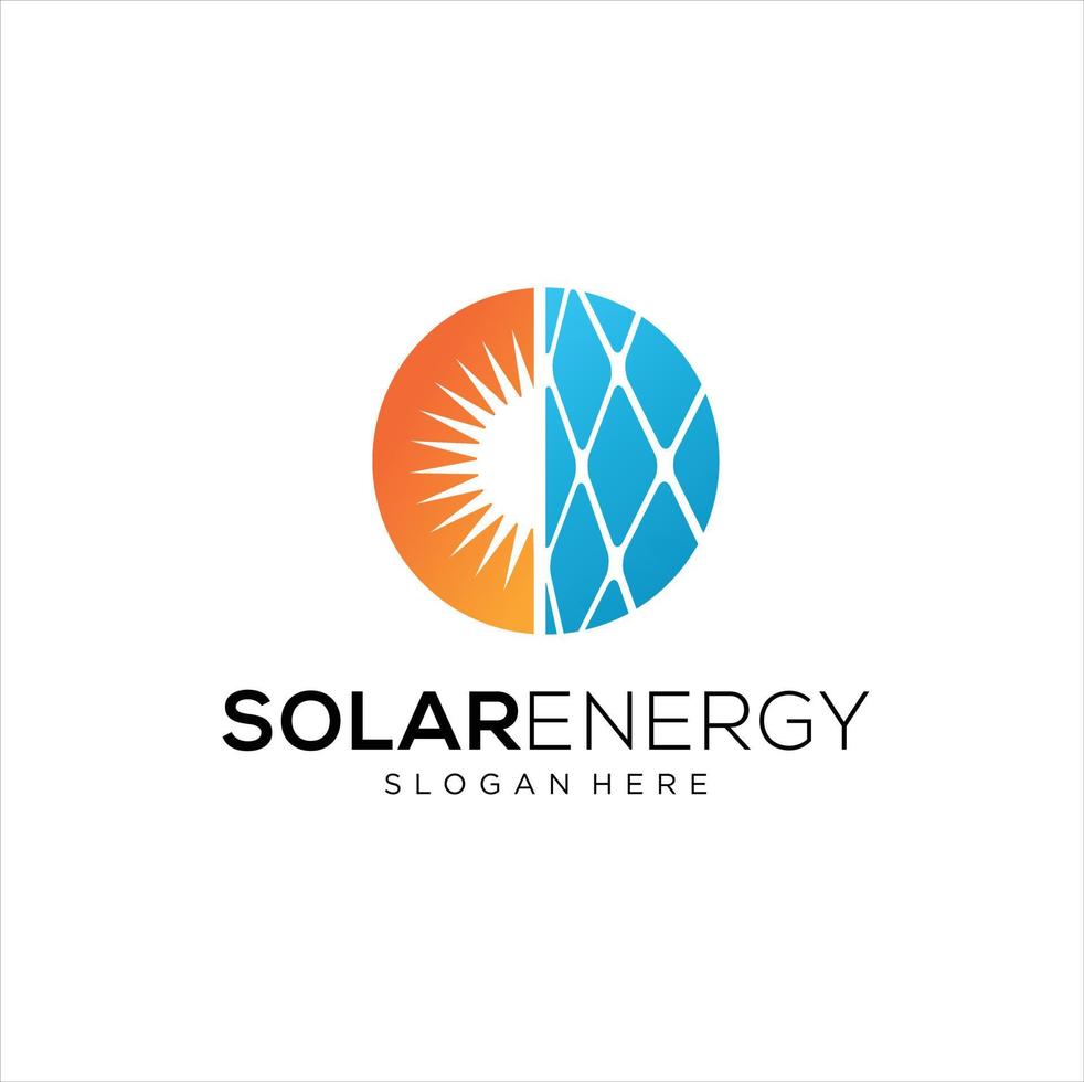 Sonne Solar- Energie Logo Design Vorlage. Solar- Technik Logo Entwürfe, Idee Logo Design Inspiration vektor