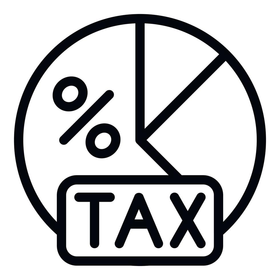 MwSt Kuchen Diagramm Symbol Gliederung Vektor. Geld Finanzen vektor