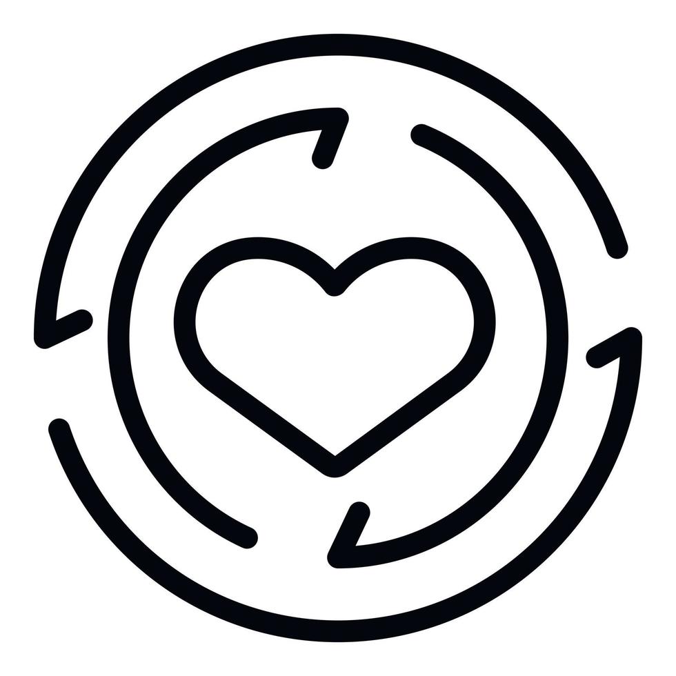 Nächstenliebe Liebe Symbol Gliederung Vektor. Armut Kind vektor