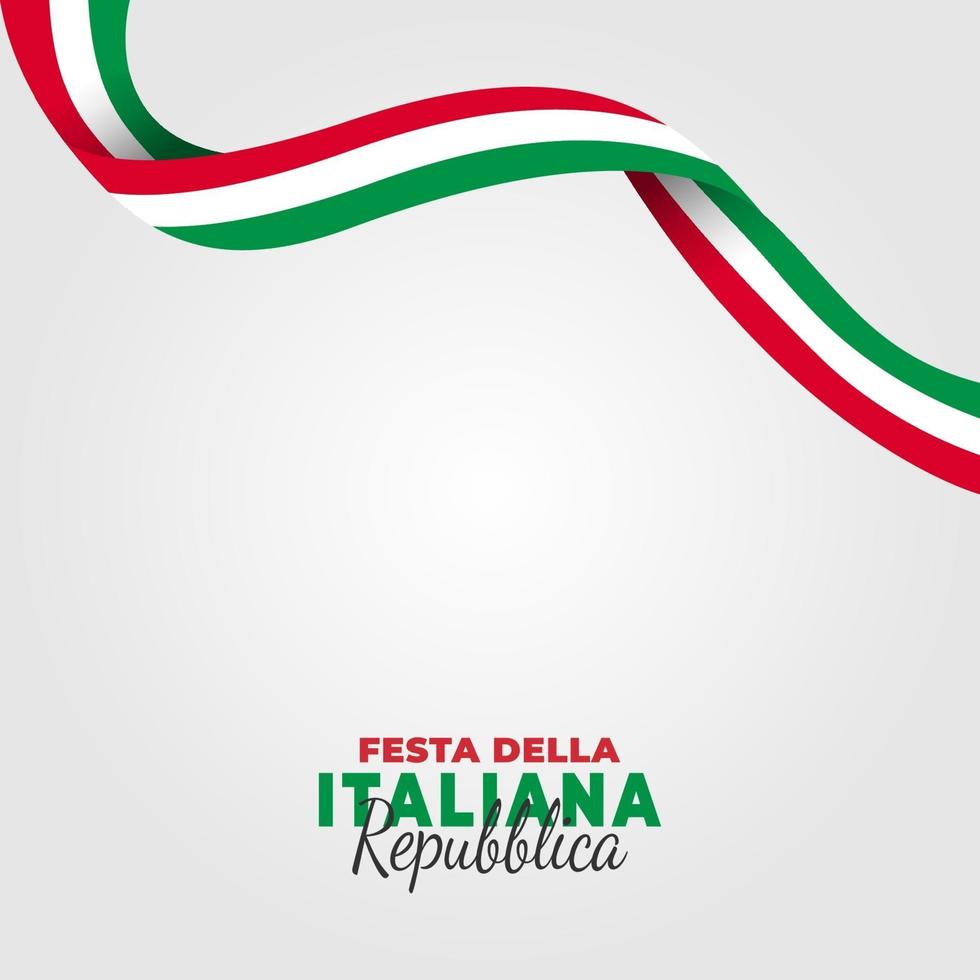 Plakat zum Tag der italienischen Republik vektor