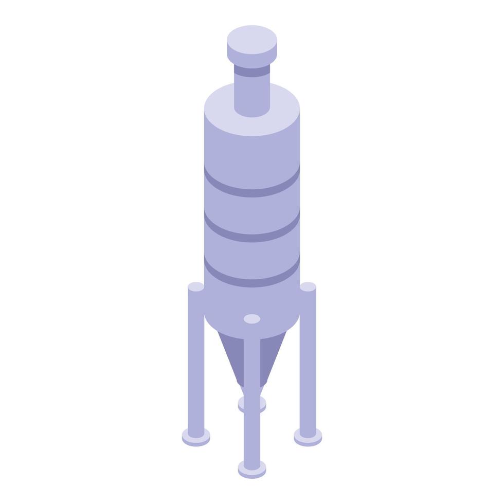 Zement Panzer Symbol isometrisch Vektor. Rührgerät Maschine vektor