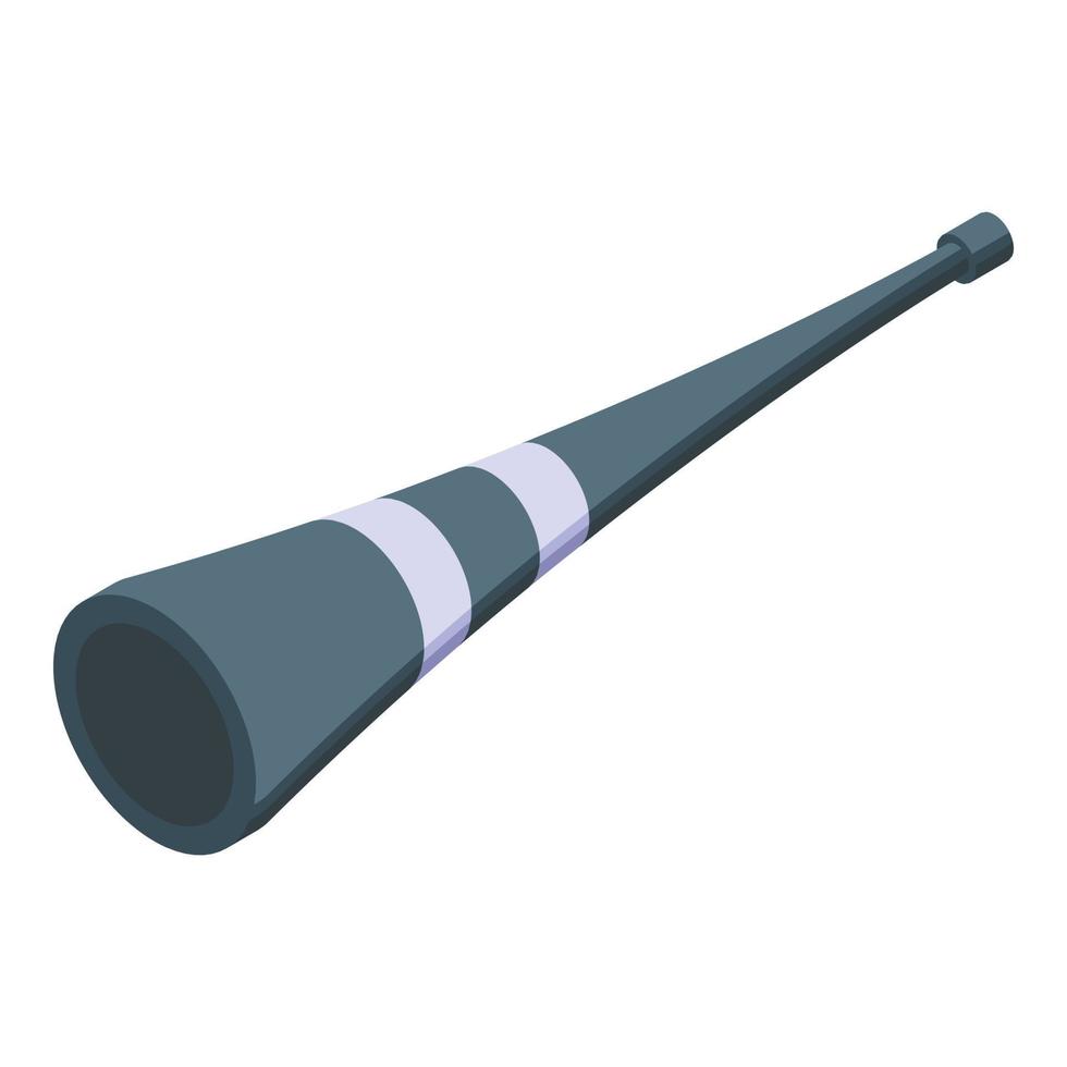 Ventilator vuvuzela Symbol isometrisch Vektor. Fußball Horn vektor
