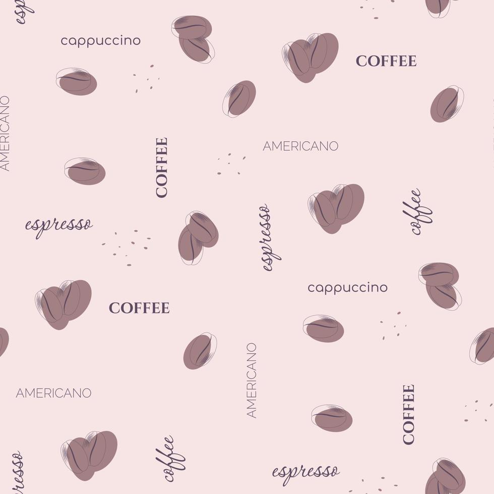 kaffe mönster design vektor
