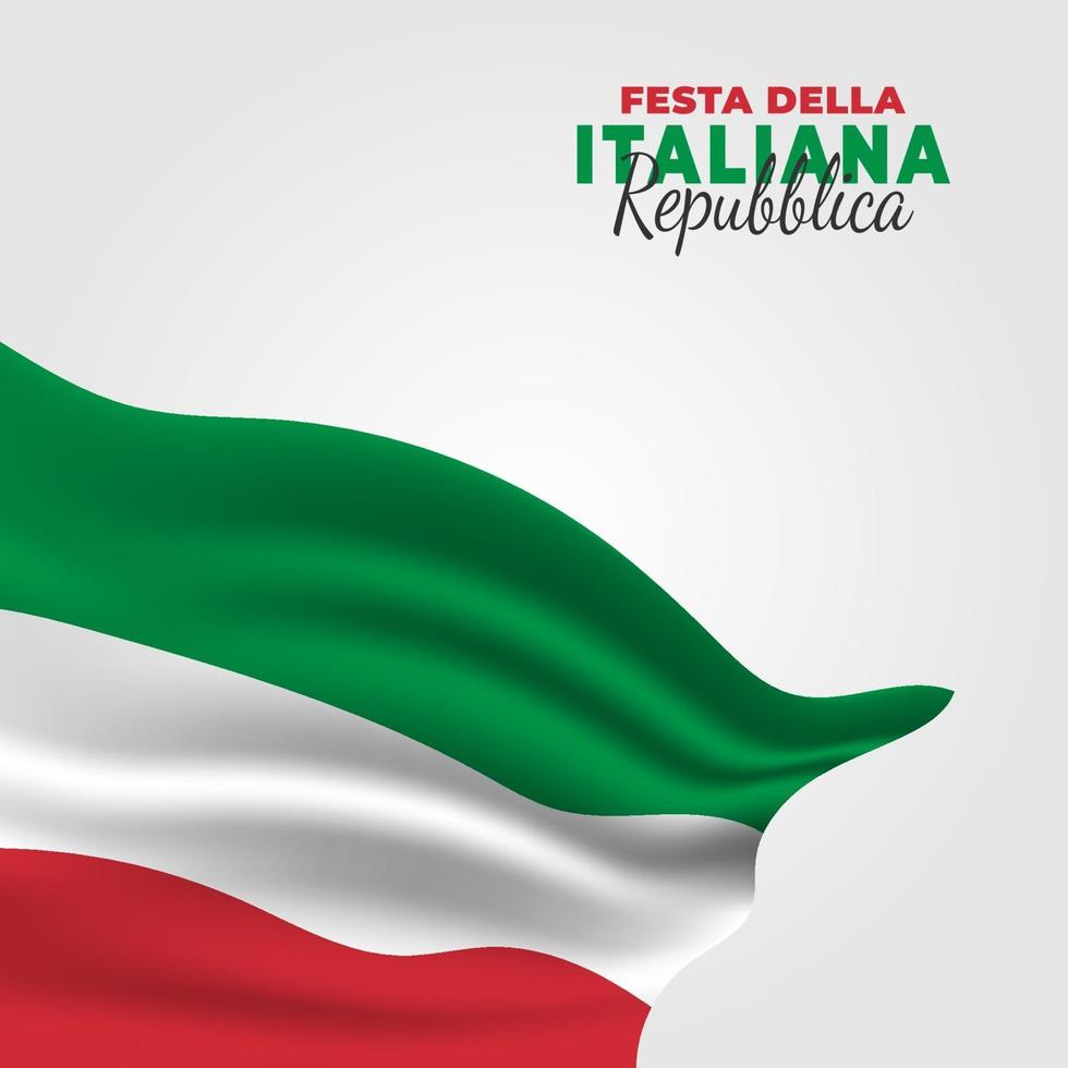 Vektorillustration von festa della repubblica italiana Plakat vektor