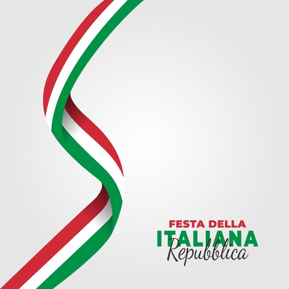 Tag der Republik Italien Poster vektor