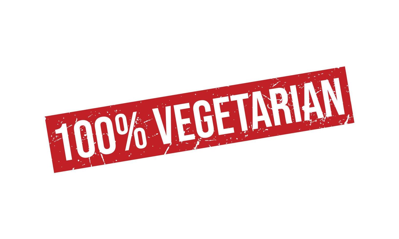 100 procent vegetarian sudd stämpel vektor