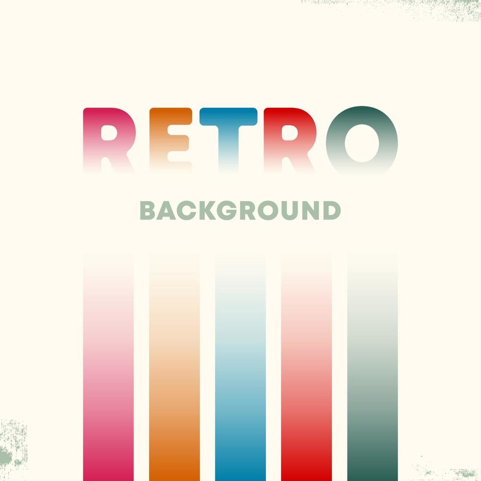 Retro Design Hintergrund mit Vintage Grunge Textur und Verlaufslinien. Vektorillustration vektor