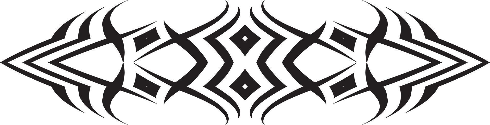 Stammes- Design Vektor Element. Stammes- gestalten zum Tätowierungen und cool Dekoration Bilder