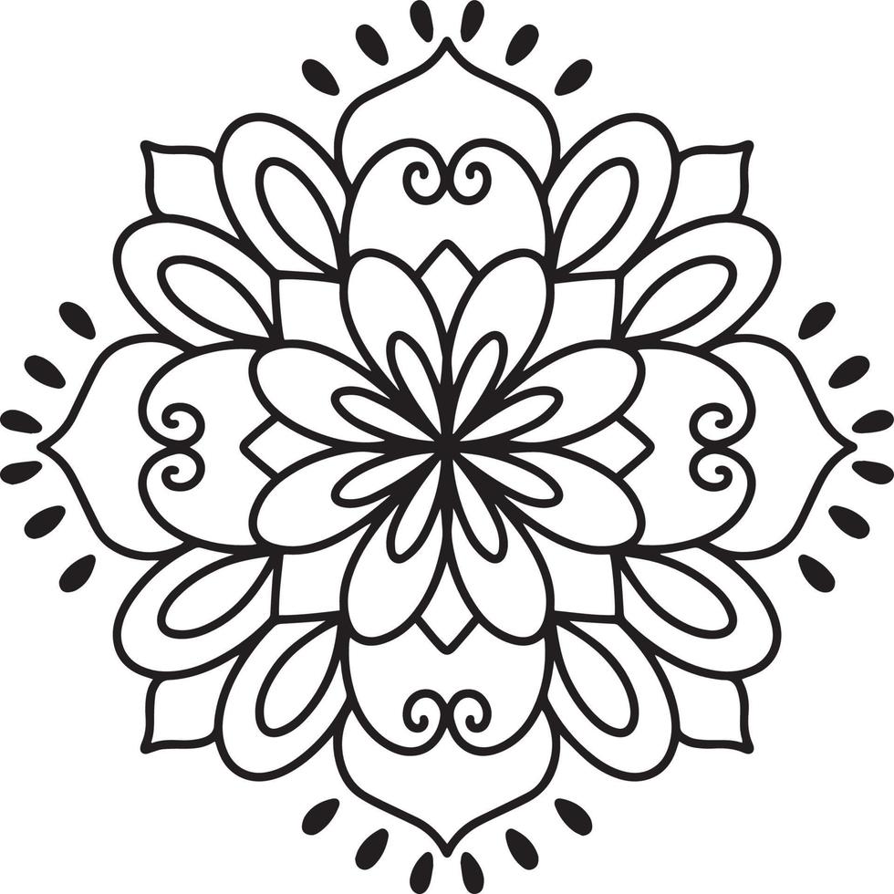 schön Blume Mandala vektor