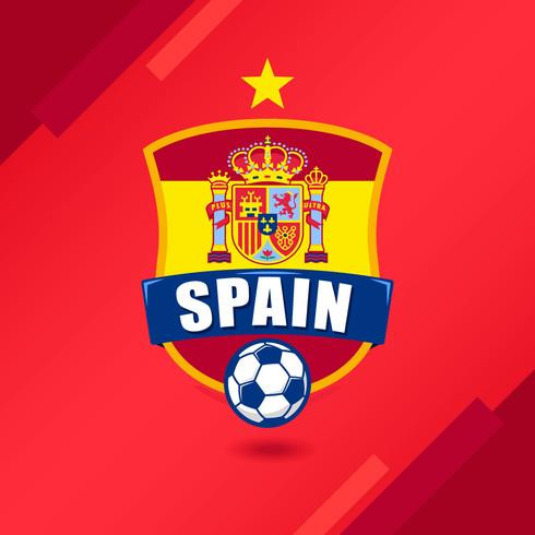 Spanien Fußball Patch vektor