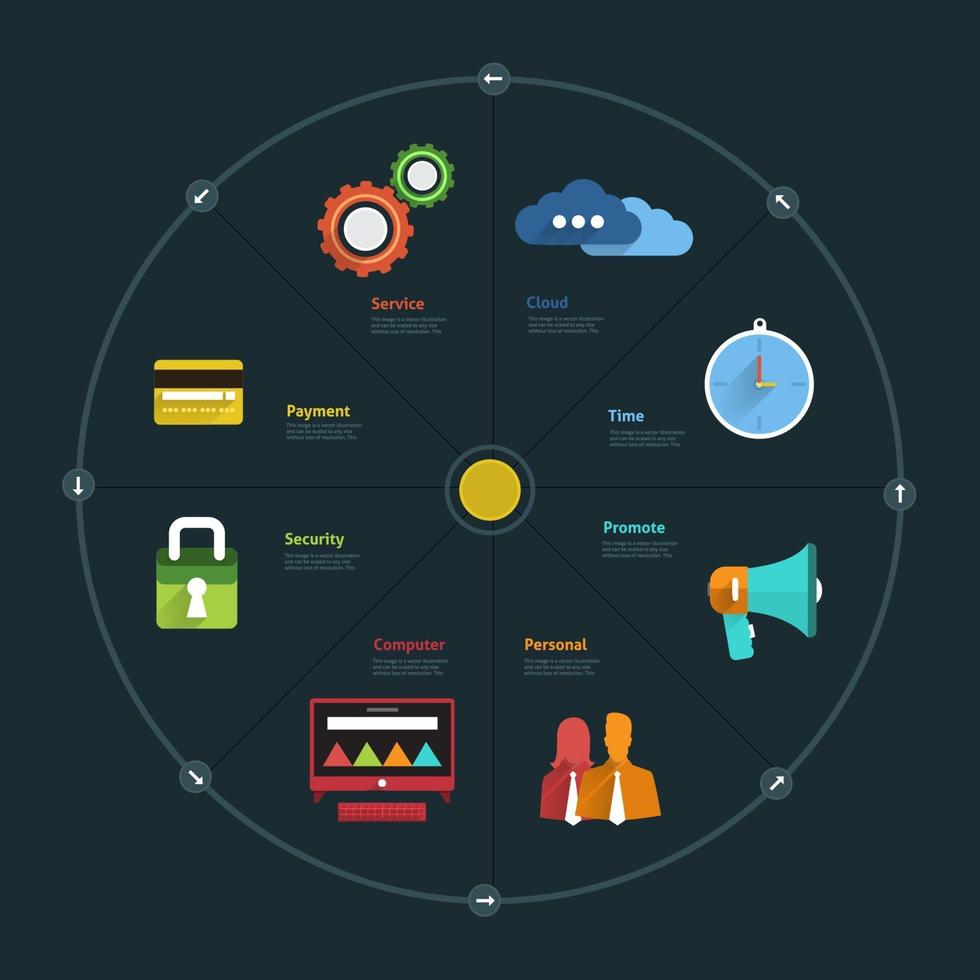 illustration affärsidé infographic vektor