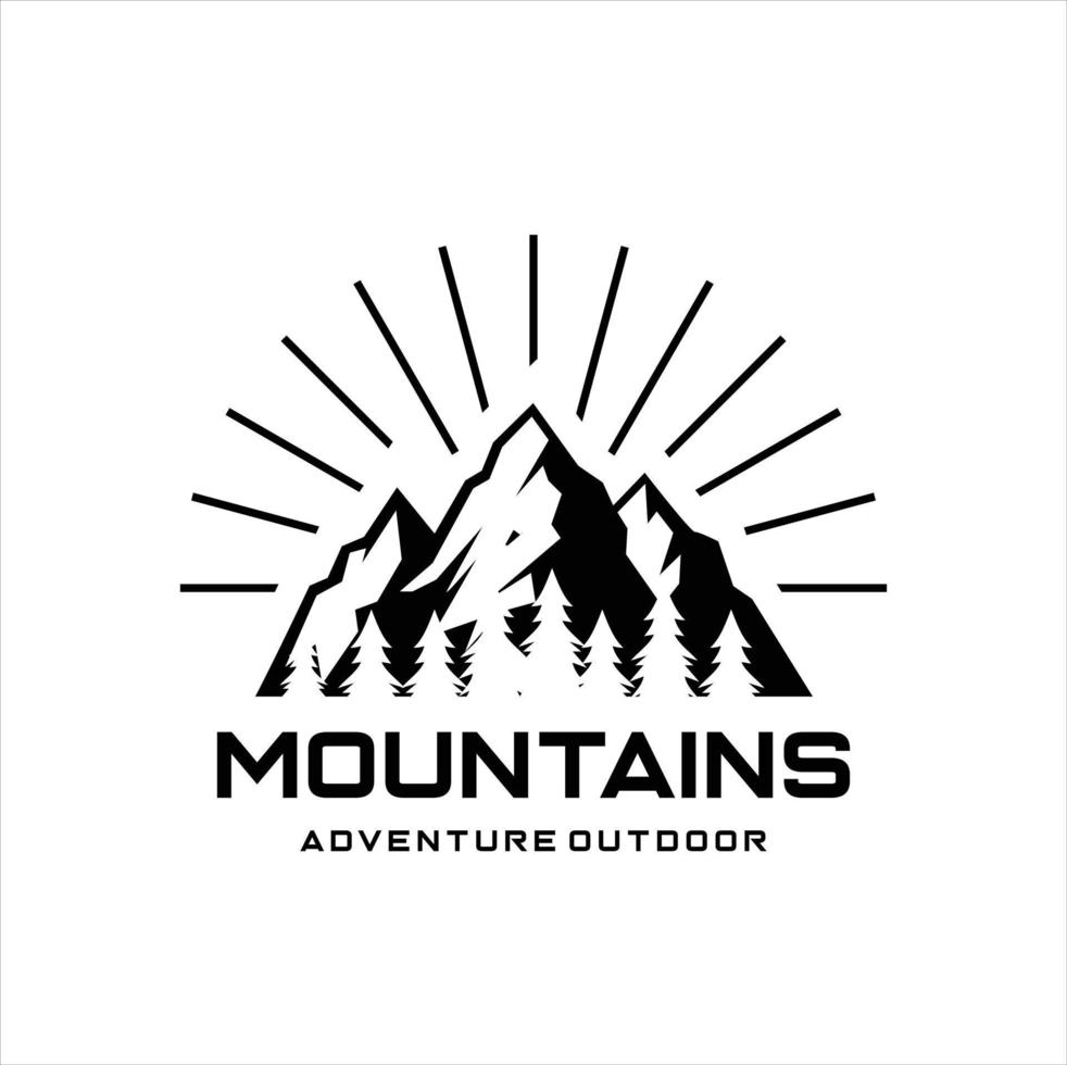 Berge Logo Design Vektor Vorlage