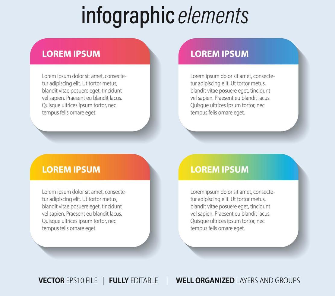 företag infographic med modern design vektor. vektor