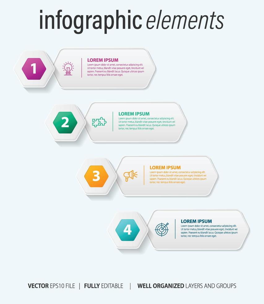 Geschäft Infografik mit modern Design Vektor. vektor