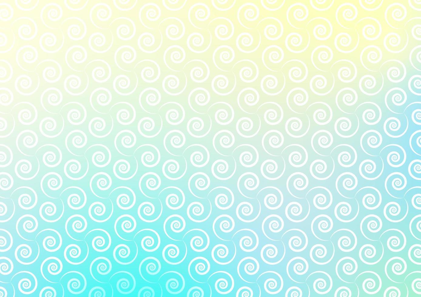 abstrakt Spiral- Linie Welle nahtlos Muster Blau Gradient Vektor Hintergrund