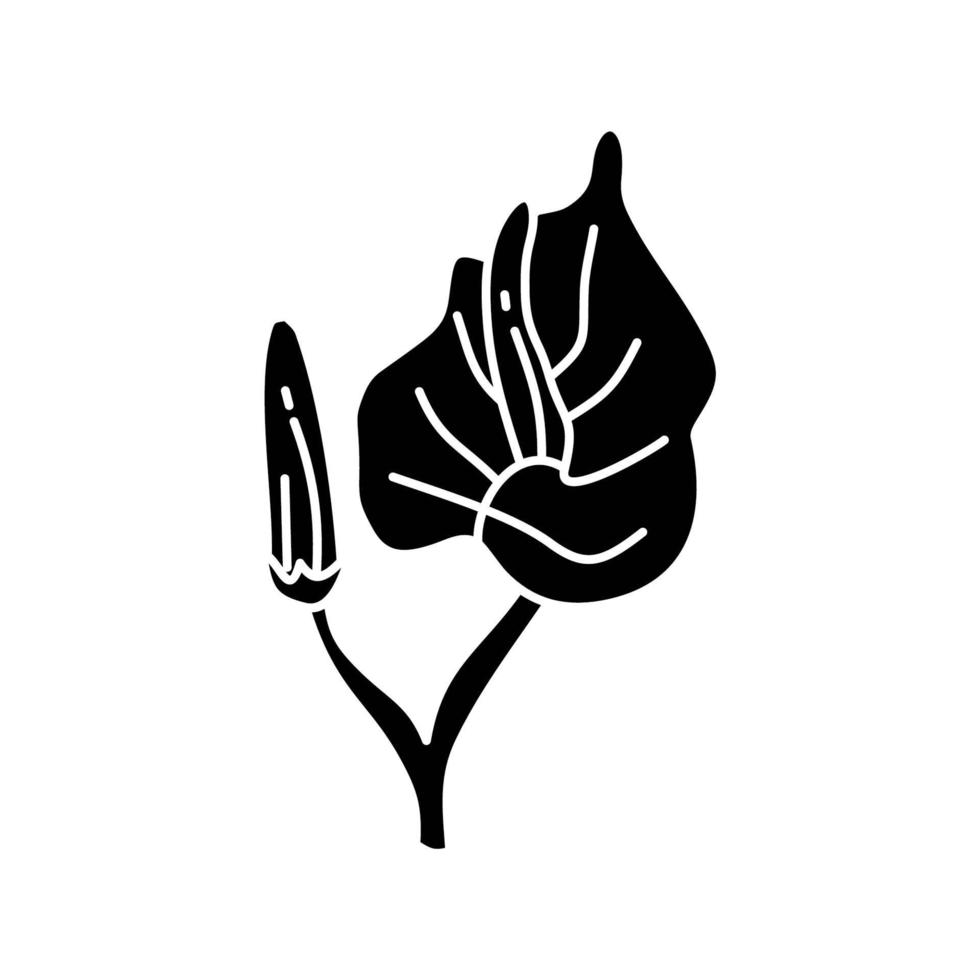 blomma blad illustration designmall vektor