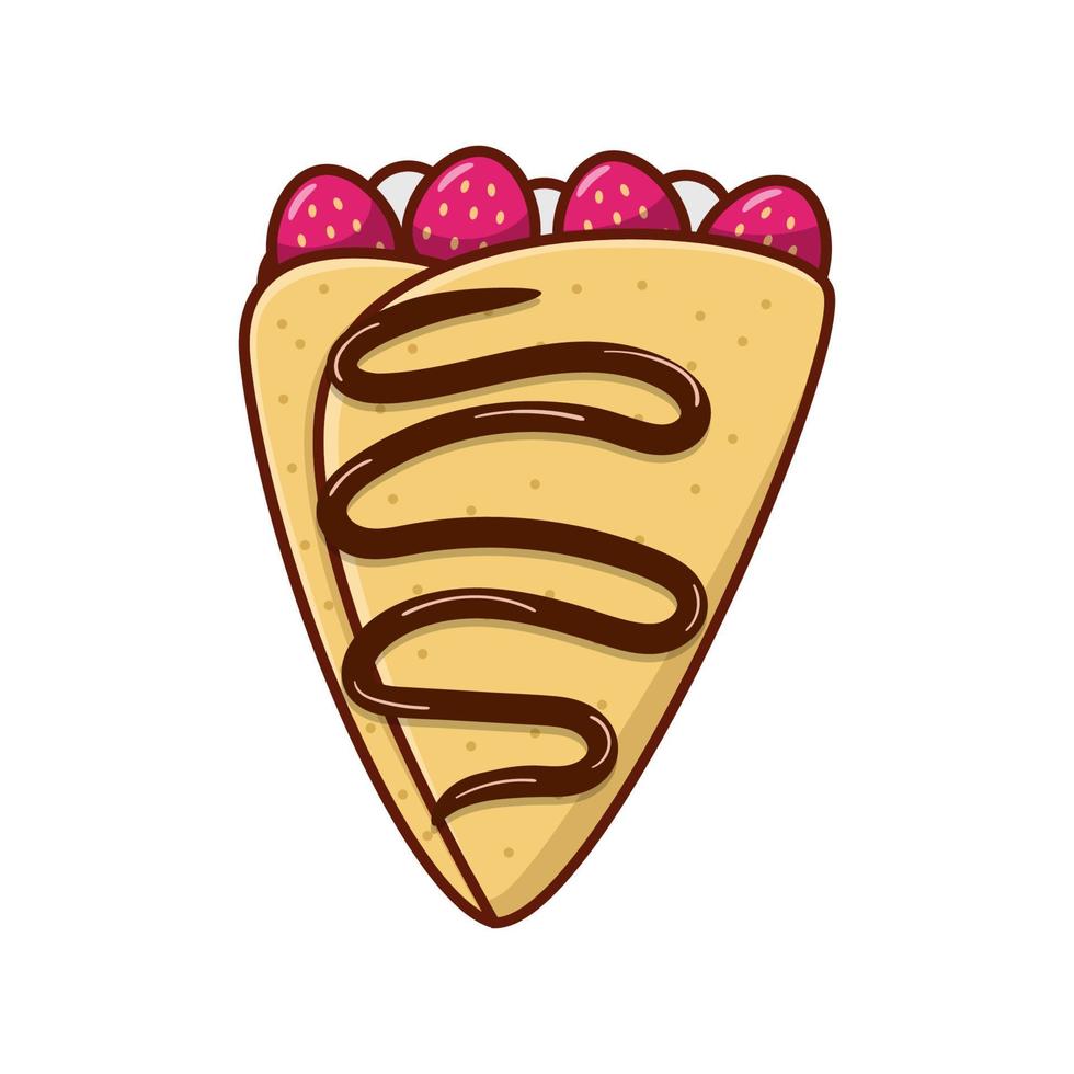 crepe vektor illustration isolerat på vit bakgrund