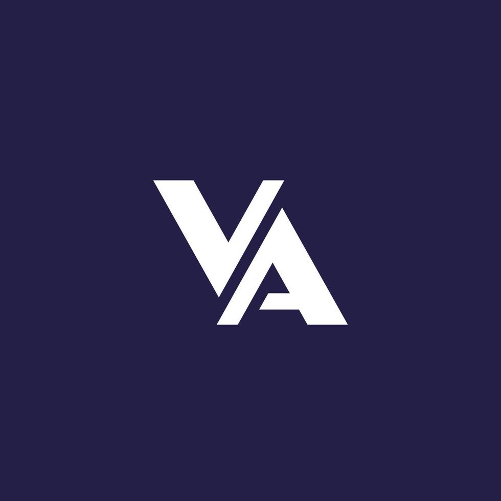 va Briefe Logo, Vektor Monogramm Design