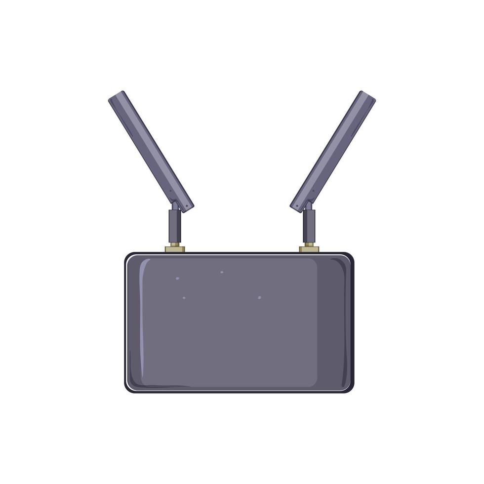 wiFi 5g modem tecknad serie vektor illustration