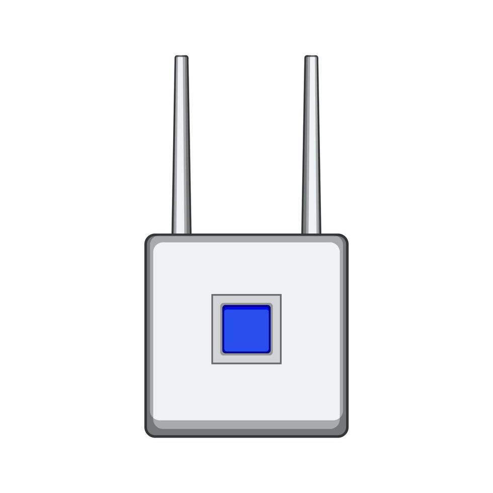 router 5g modem tecknad serie vektor illustration