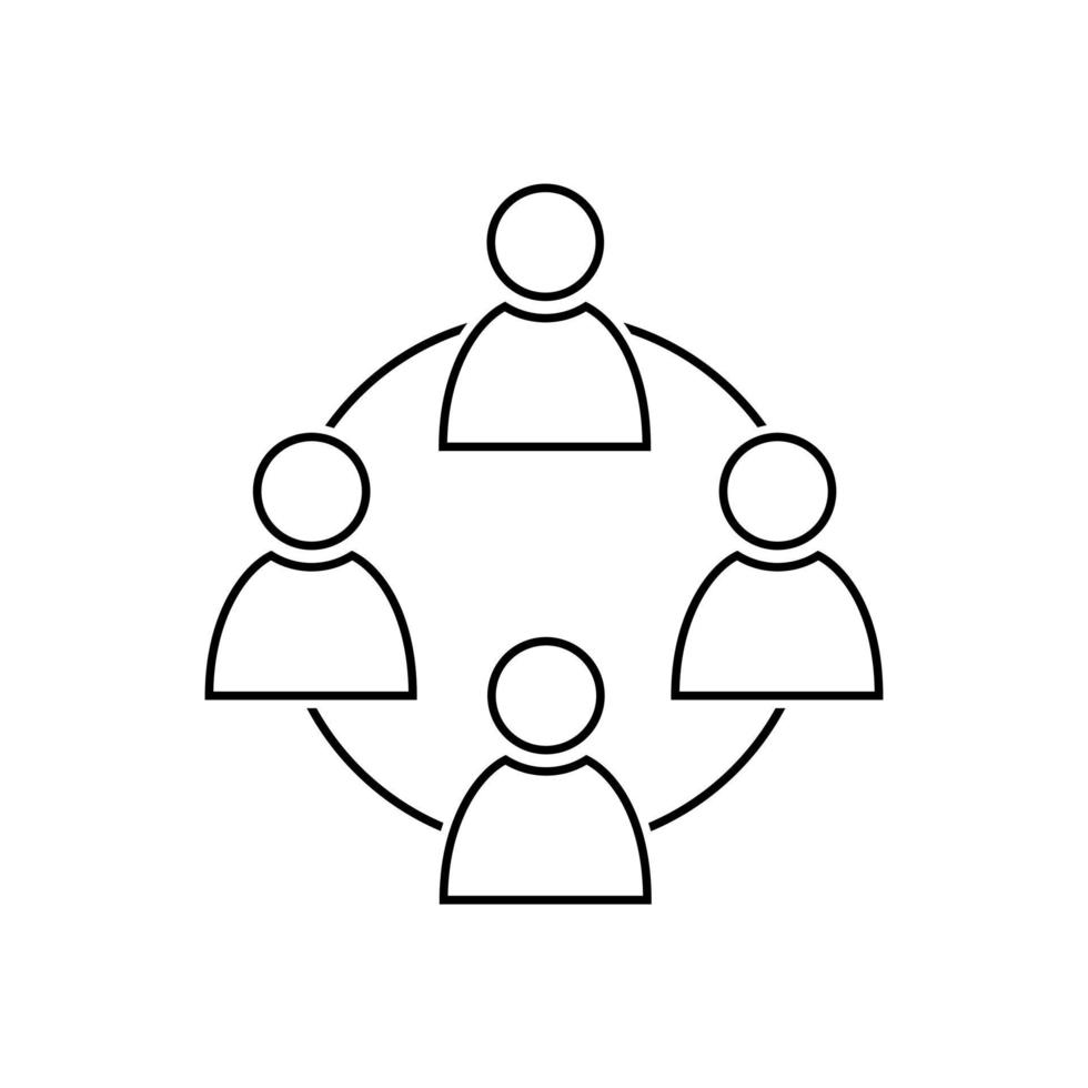 Mannschaft Vektor Symbol . Zusammenarbeit Illustration unterzeichnen. Plaudern Symbol. Kommunikation Logo.