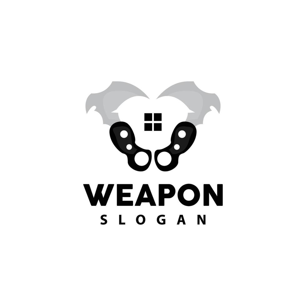 kerambit Logo, Indonesien Kampf Waffe Vektor, Ninja Kampf Werkzeug einfach Design, Vorlage Illustration Symbol Symbol vektor