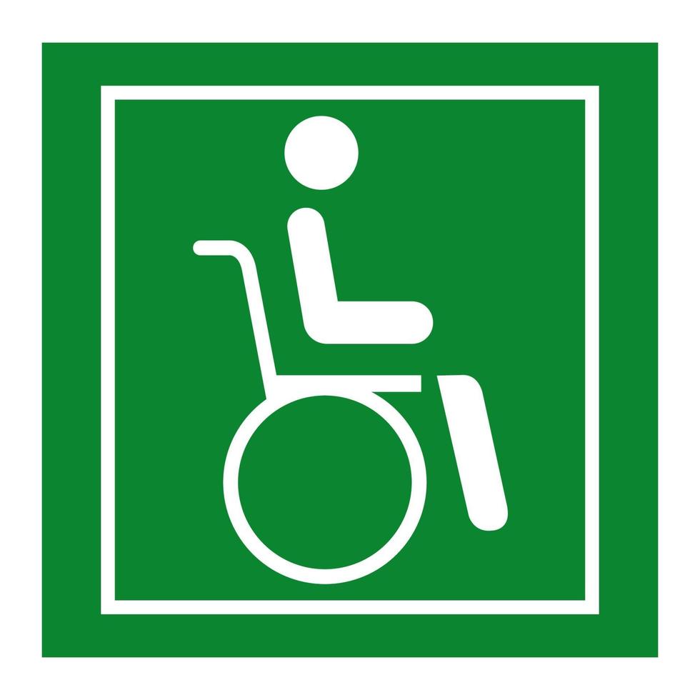 Rollstuhl Krankenhaus Symbol Zeichen Isolat auf weißem Hintergrund, Vektor-Illustration eps.10 vektor